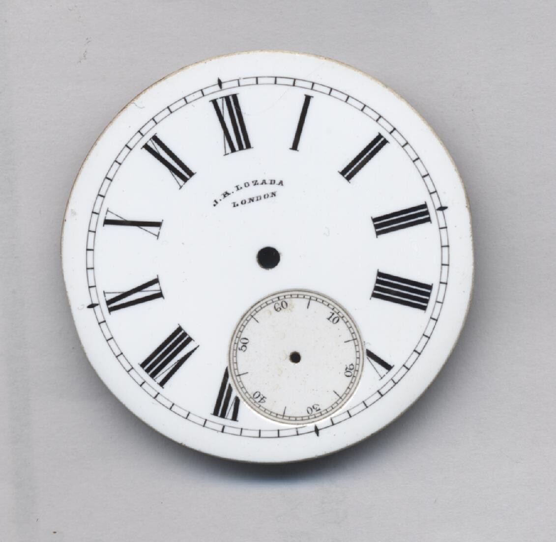 Very Good 42.5 mm J. R. Lozada London pocket watch DIAL