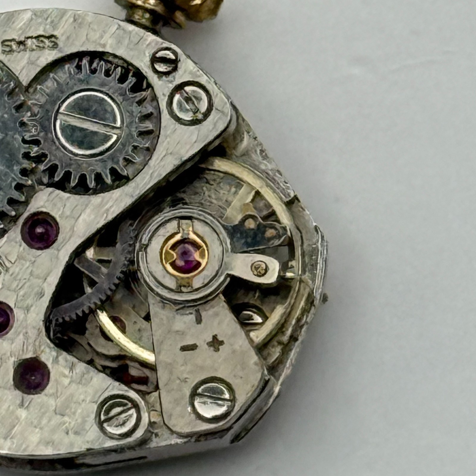 FHF 69-21 Watch Movement Perona 17 Jewels Swiss Manual Wind Parts Repair 15.3mm