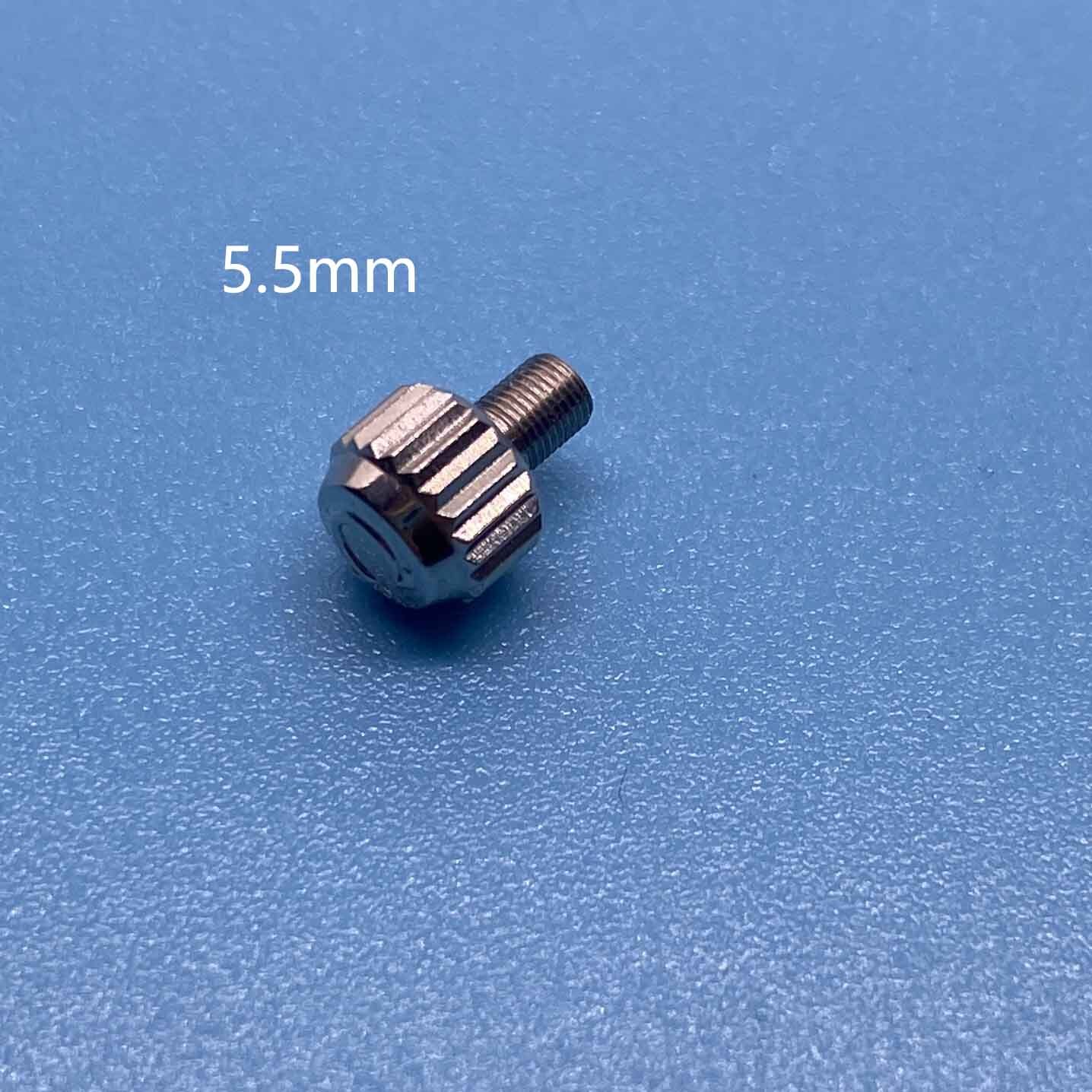 Replace For Omega Seamaster 300 Watch Crown Repair Parts Silver Stainless 5.5mm