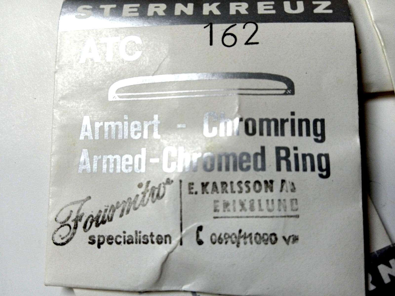 Watch Crystal Glass Acrylic White Tension Ring NOS WATCHMAKER`S