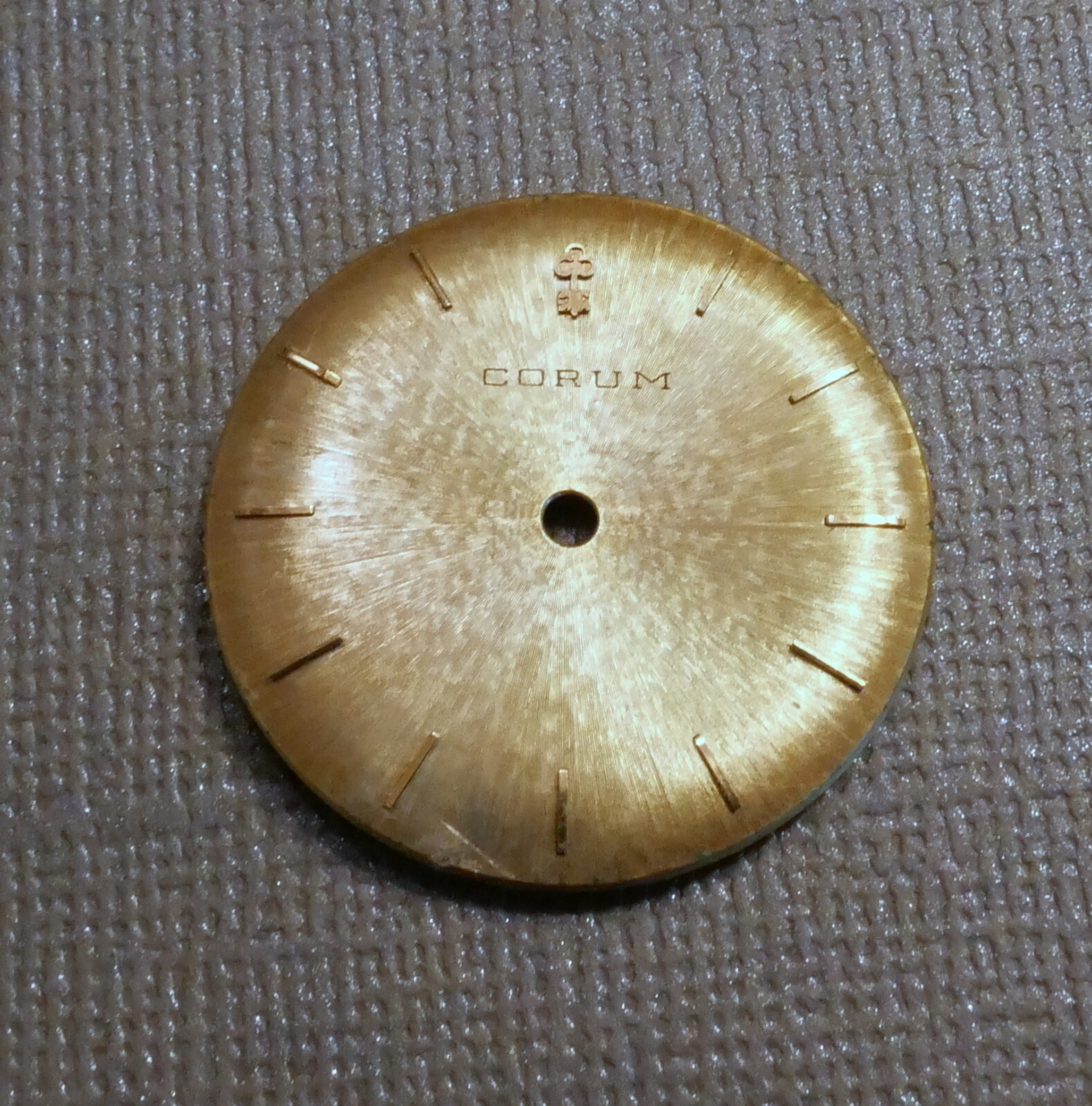 VINTAGE CORUM WATCH DIAL FOR MENS DRESS WATCH 28.5 MM DIAMETER