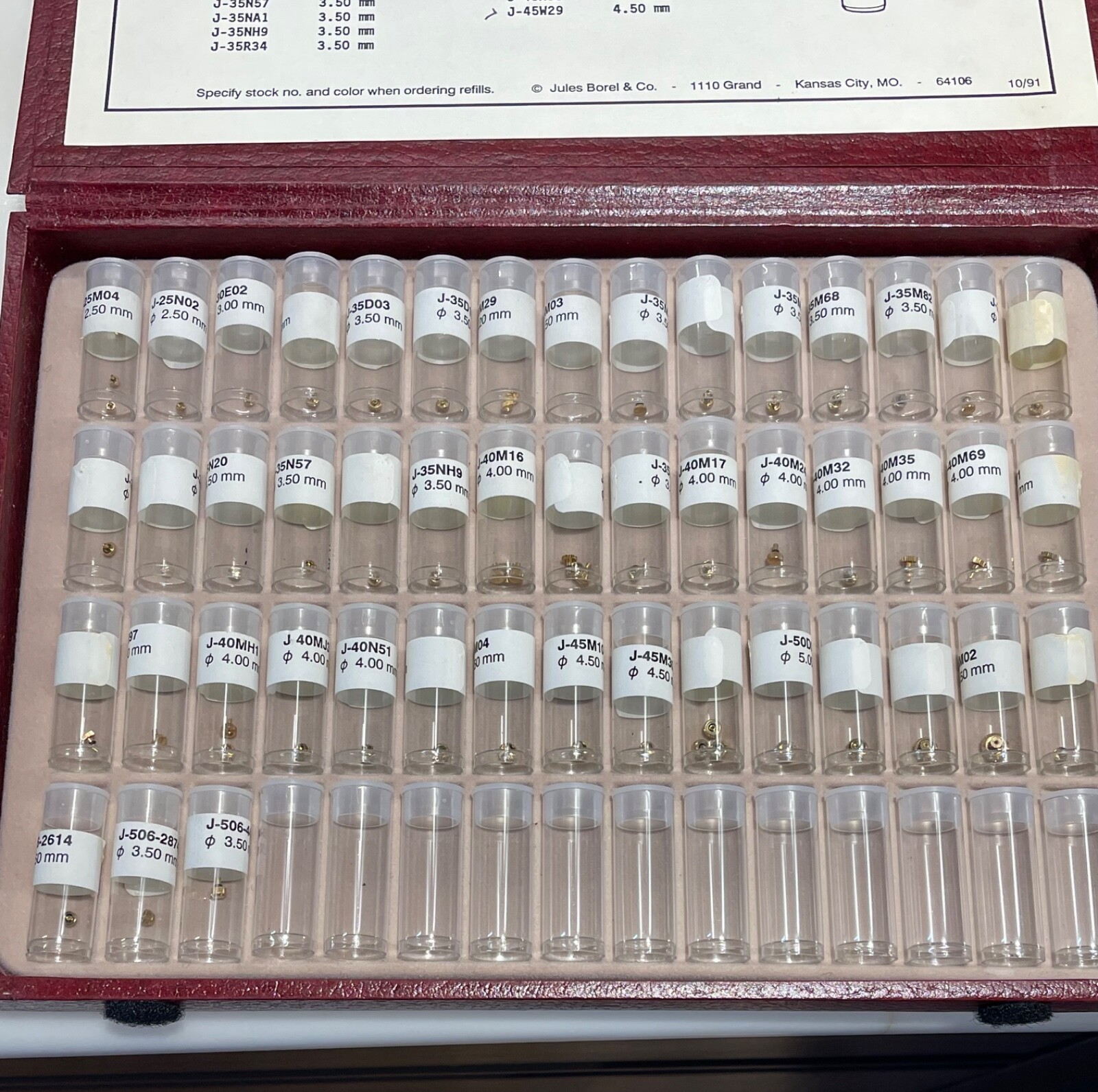 Borel Assorted #951/2 Japanese Style Crowns Gold Over 50 Crowns 2.5mm – 6.5mm
