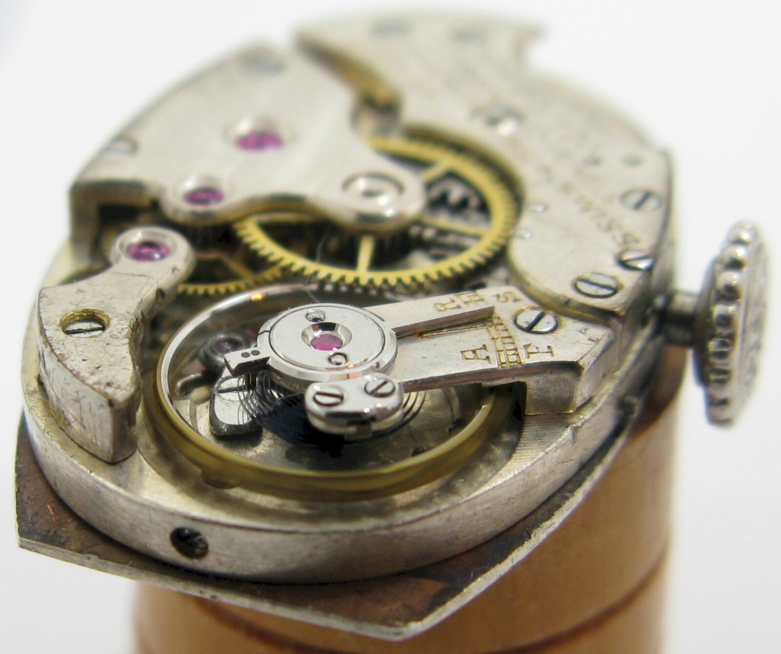 early Longines oval Watch Movement 15 jewels 3 adj. for parts … J.E. Caldwell
