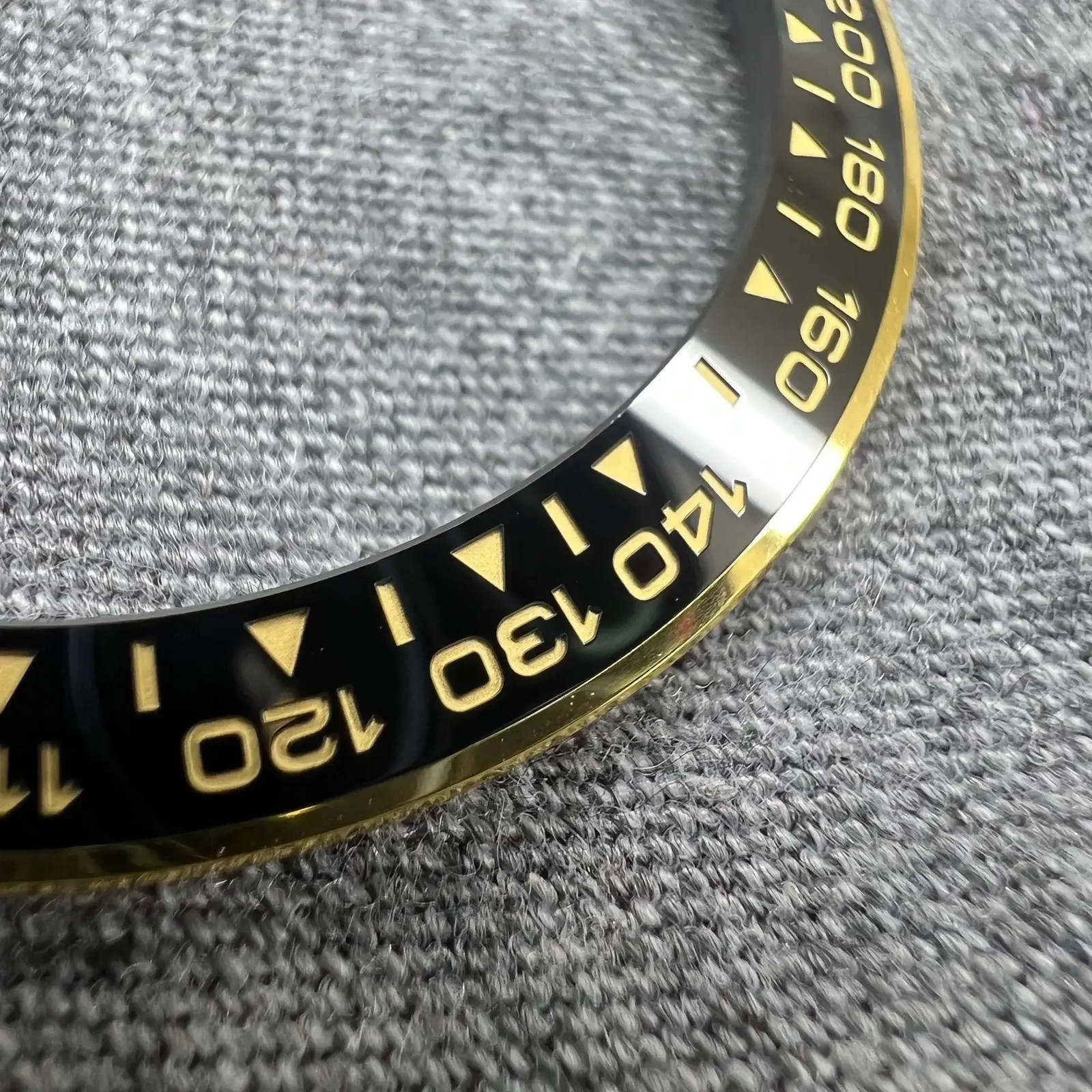 Premium Black Gold Ceramic Bezel Insert For Rolex Cosmograph Daytona 126500