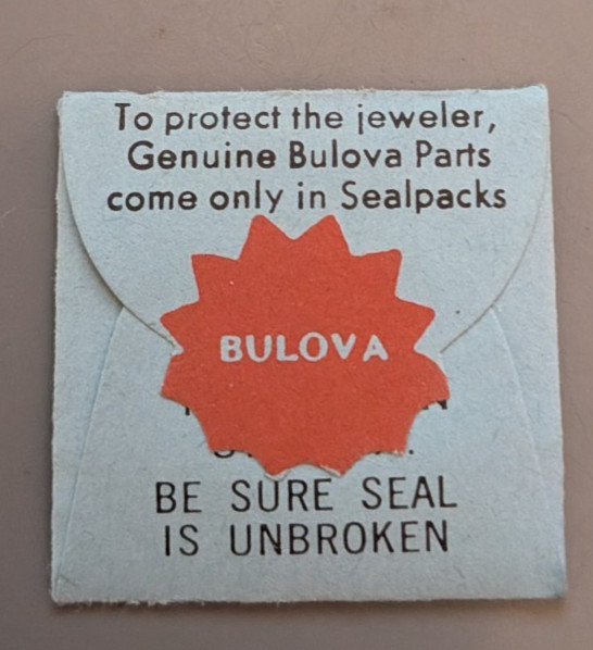 Bulova Cal. 10COAC Upper Shock Setting & Spring Part# 111D NEW