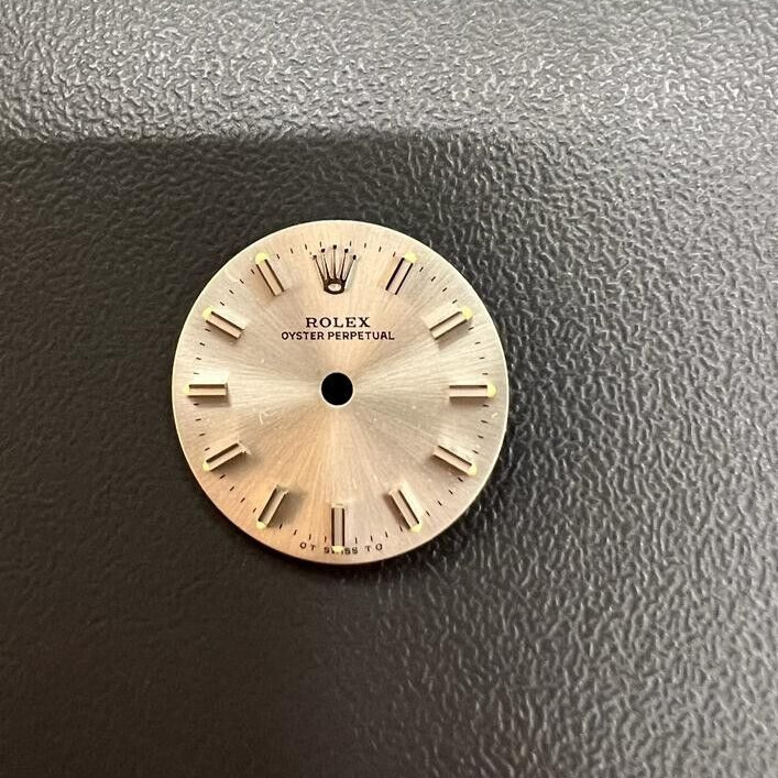 Original Rolex Dial Size 20mm Silver, Silver Index – No Date Dial. cal 2030