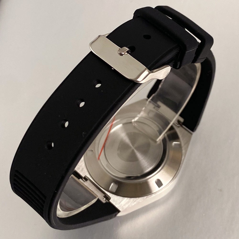 40mm Watch Case with Polygonal Bezel Sapphire Fit NH35 NH34 PT5000 For Ingenieur