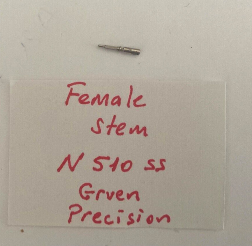 Vintage Gruen Precision N510 ss Female Stem 17J Part 404