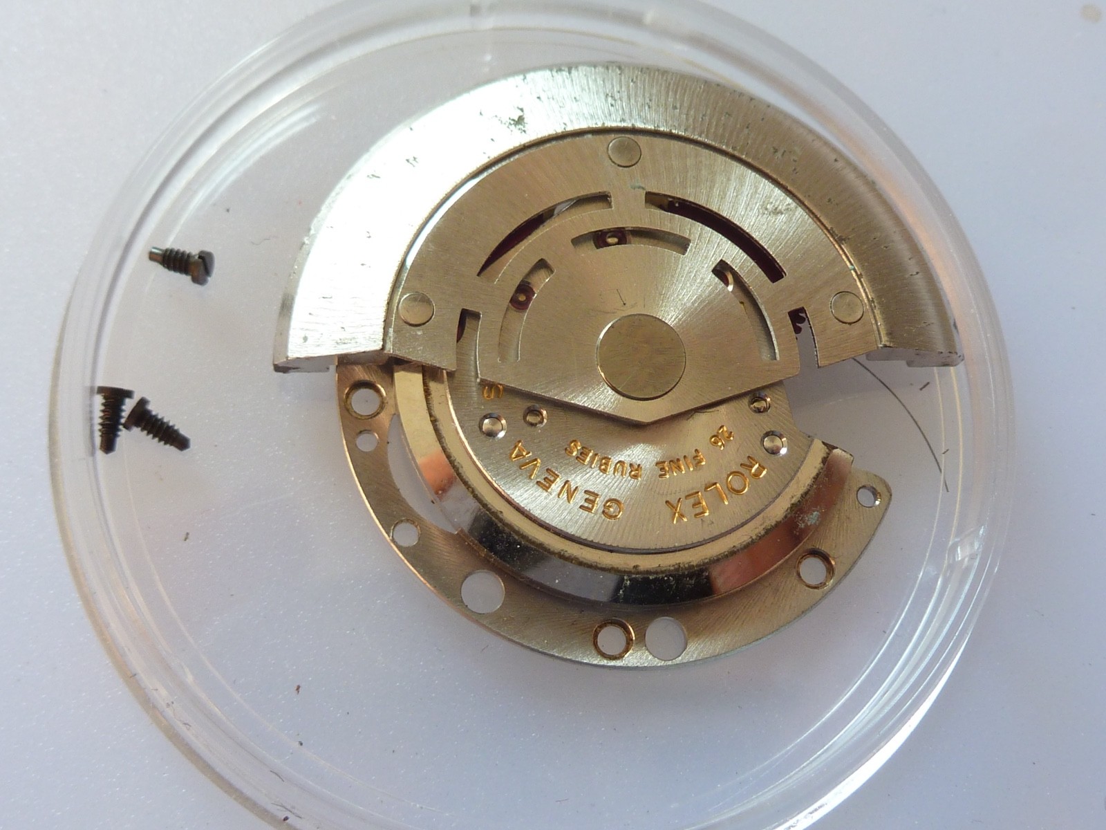 GENUINE Authentic Rolex Rotor + bridge 1520 perfect condition completely & screw