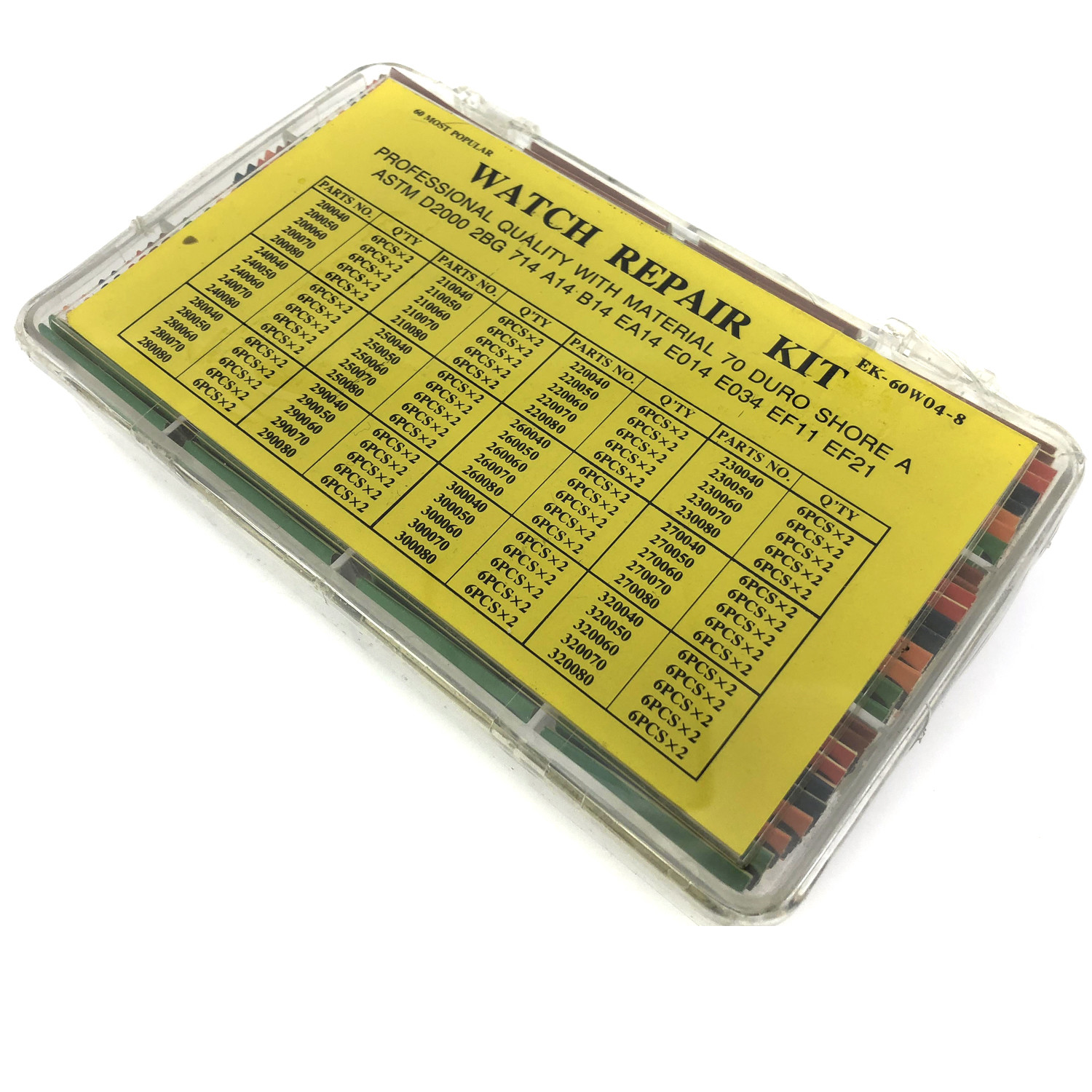 Watch Gasket Back Case Rubber Assortment Watch Repair Kit