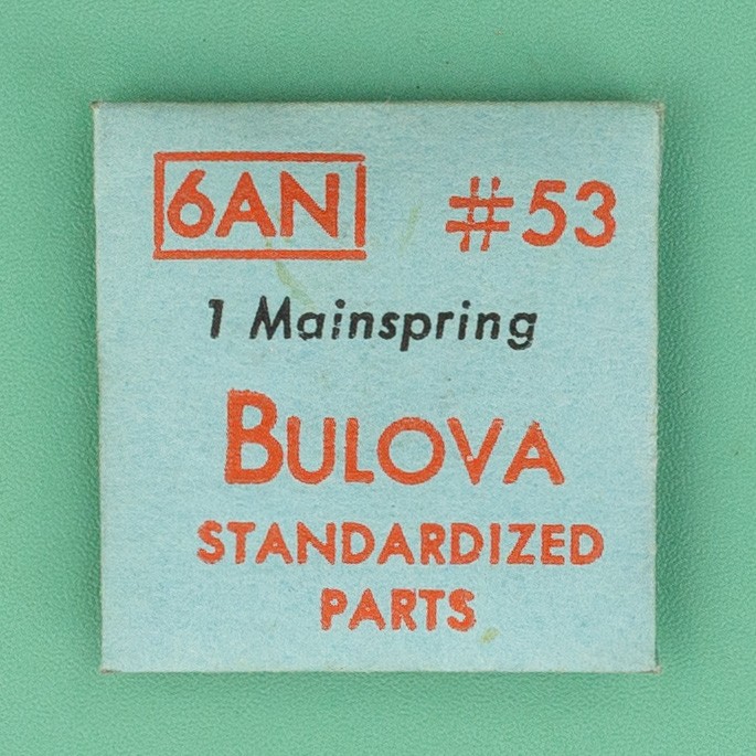 Genuine Bulova Part 53 Mainspring 6AN NOS 0081