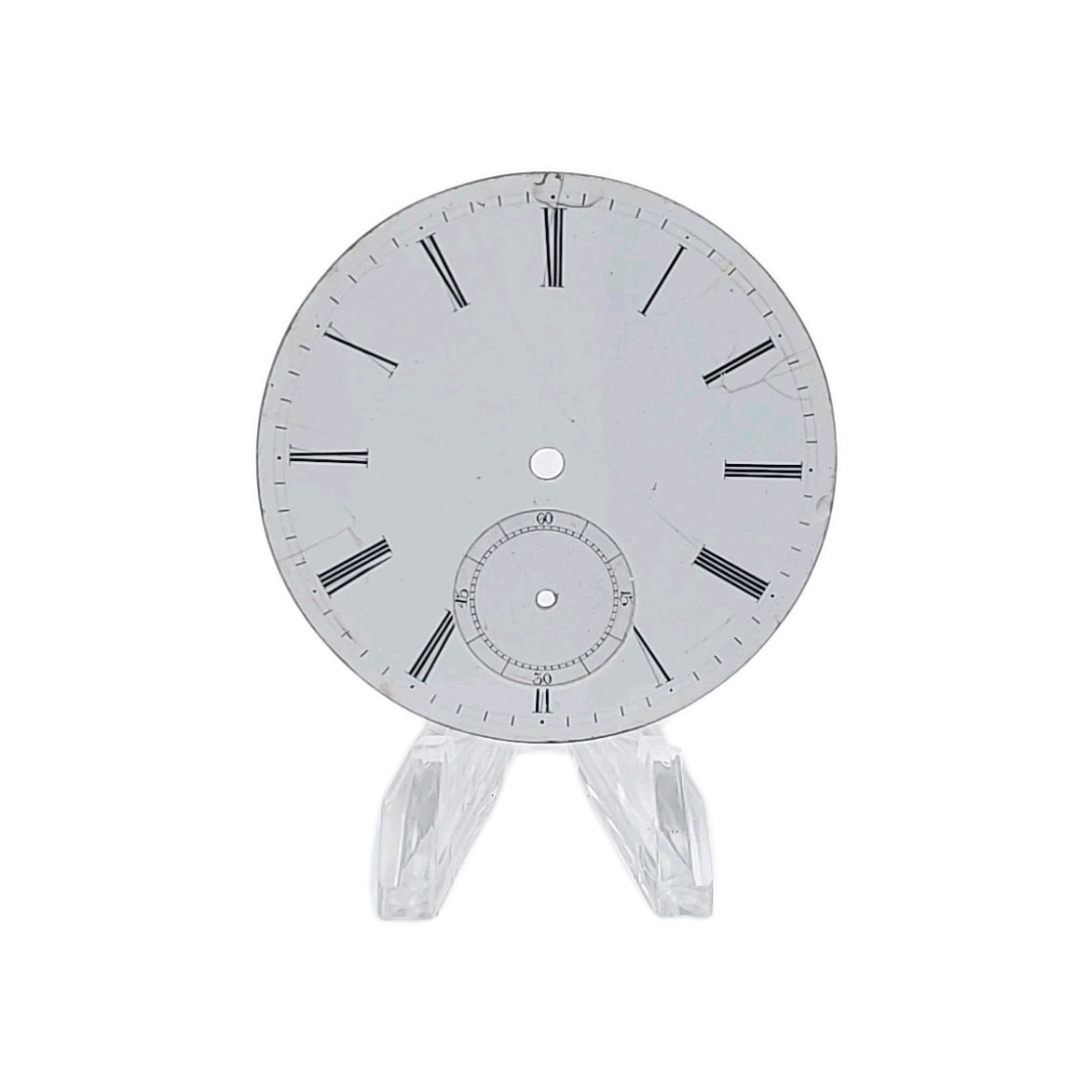 Unbranded 49.7mm Sunk Enamel Pocket Watch Dial Only 1397
