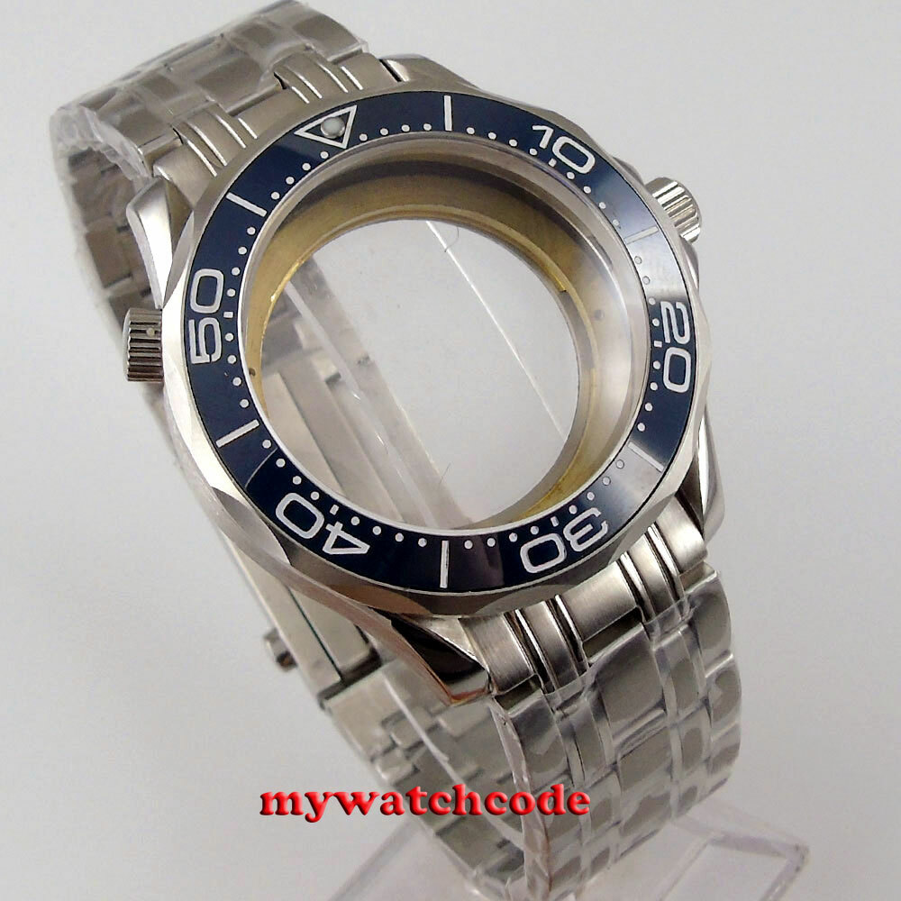41mm ceramic bezel sapphire glass Watch Case fit NH35 NH36 Miyota 8215 movement