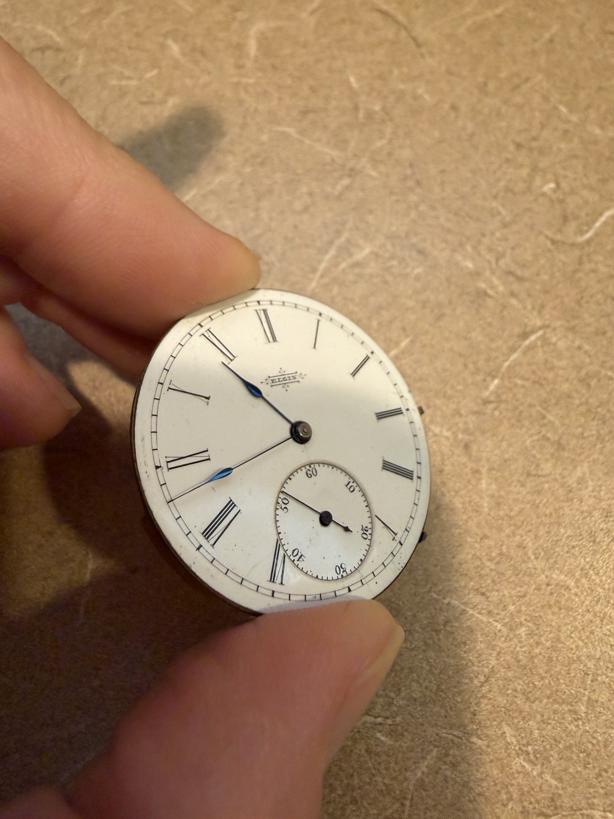 Antique Elgin National Watch Company Pocket Watch Movement NON WORKING