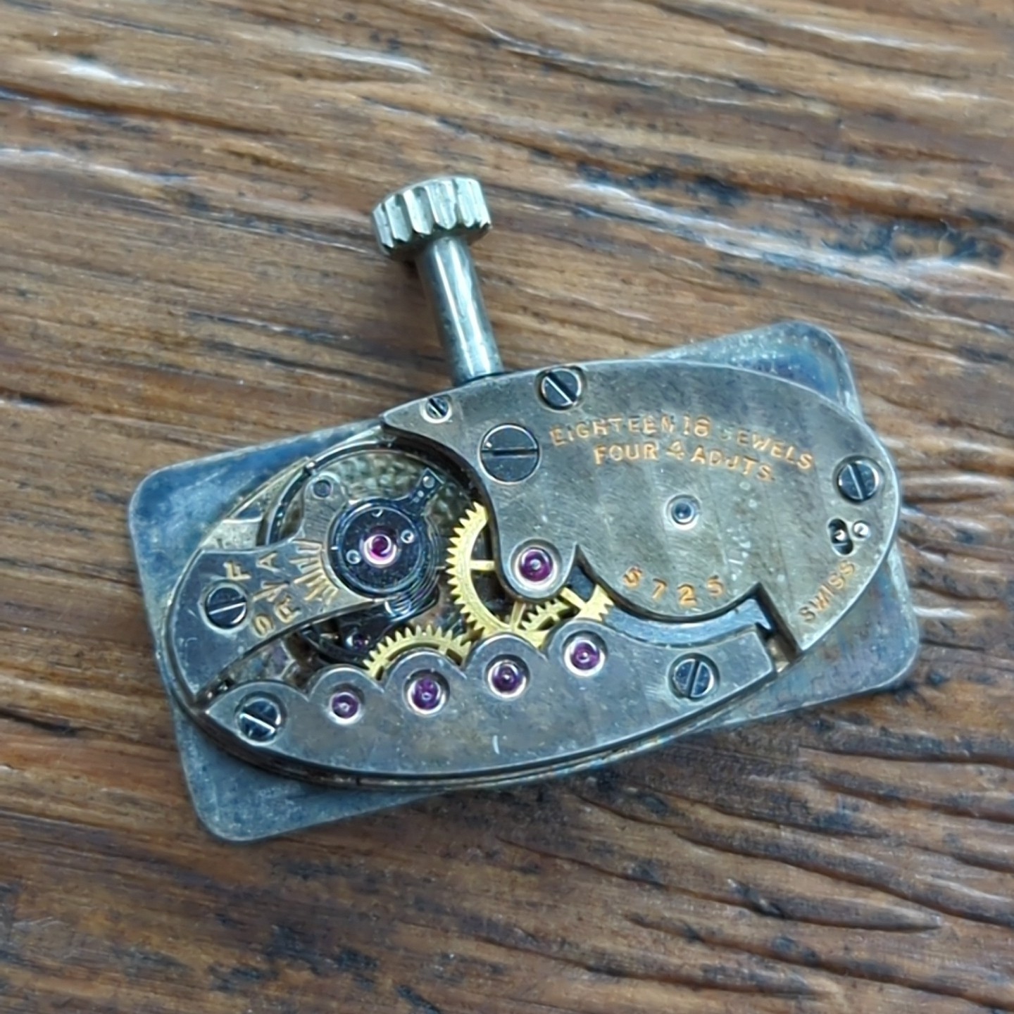 High Grade Ladies Baguette Watch Movement 18 Jewels 4 Adjustments (W5)