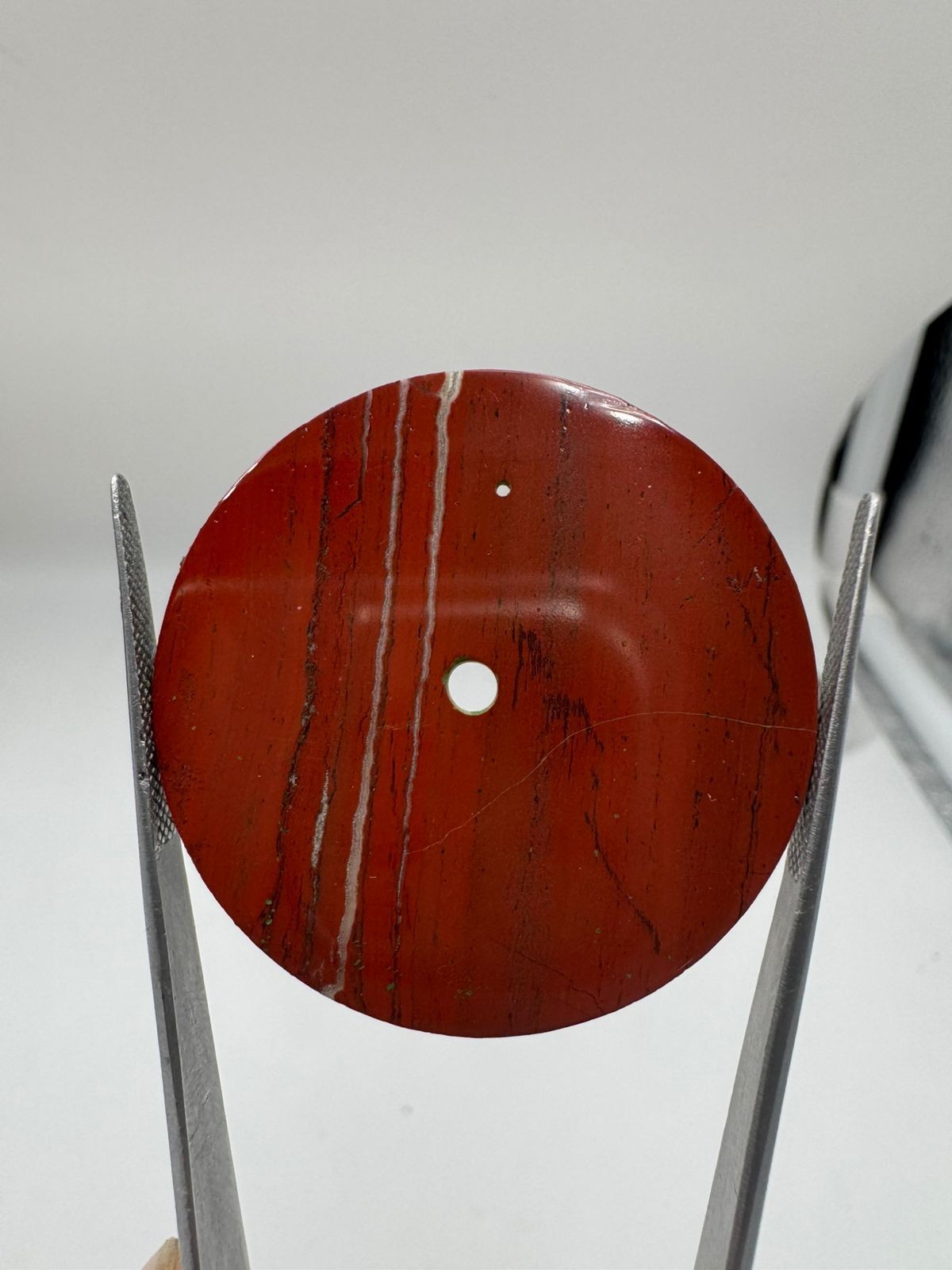 Red Jasper Natural Stone watch dial Polished Gemstone 37 mm Round shape gmc1056