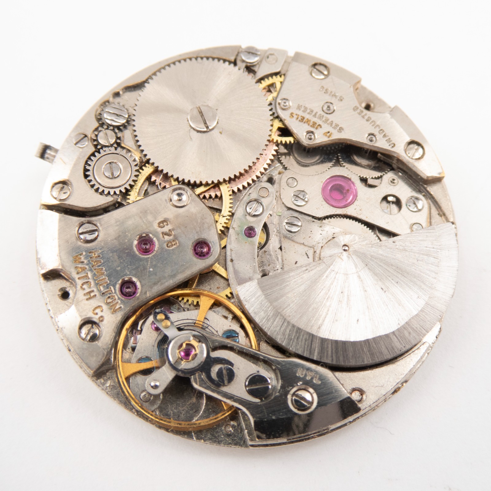 Vintage Hamilton Thin-o-matic Caliber 628 17-Jewel Automatic Wristwatch Movement