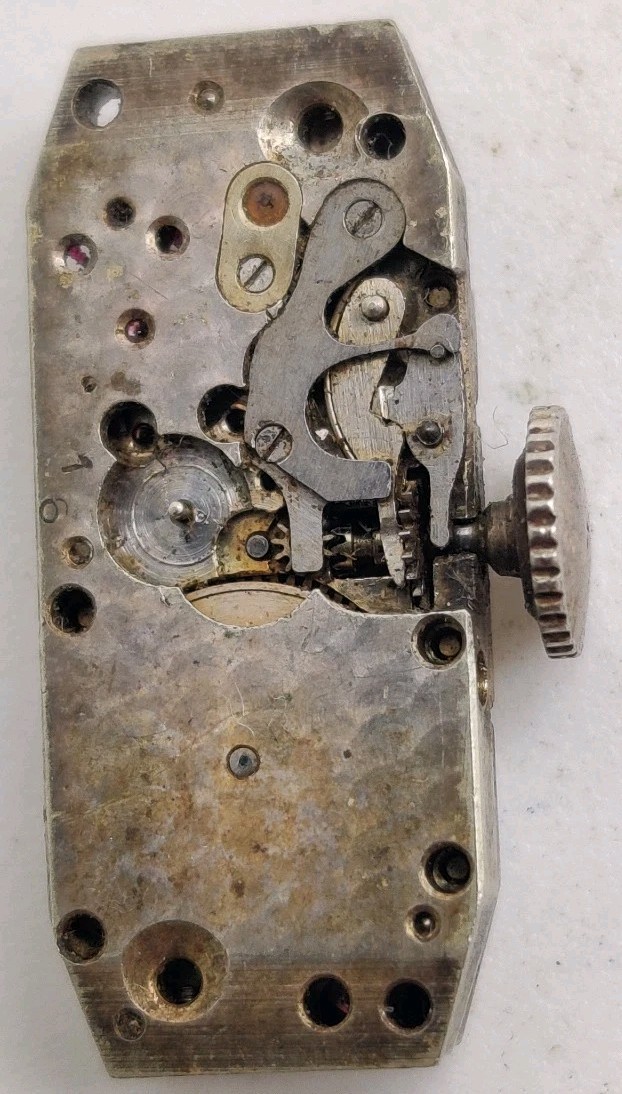 Vintage Blancpain High Grade 15 jewel Baguette watch movement For Repair