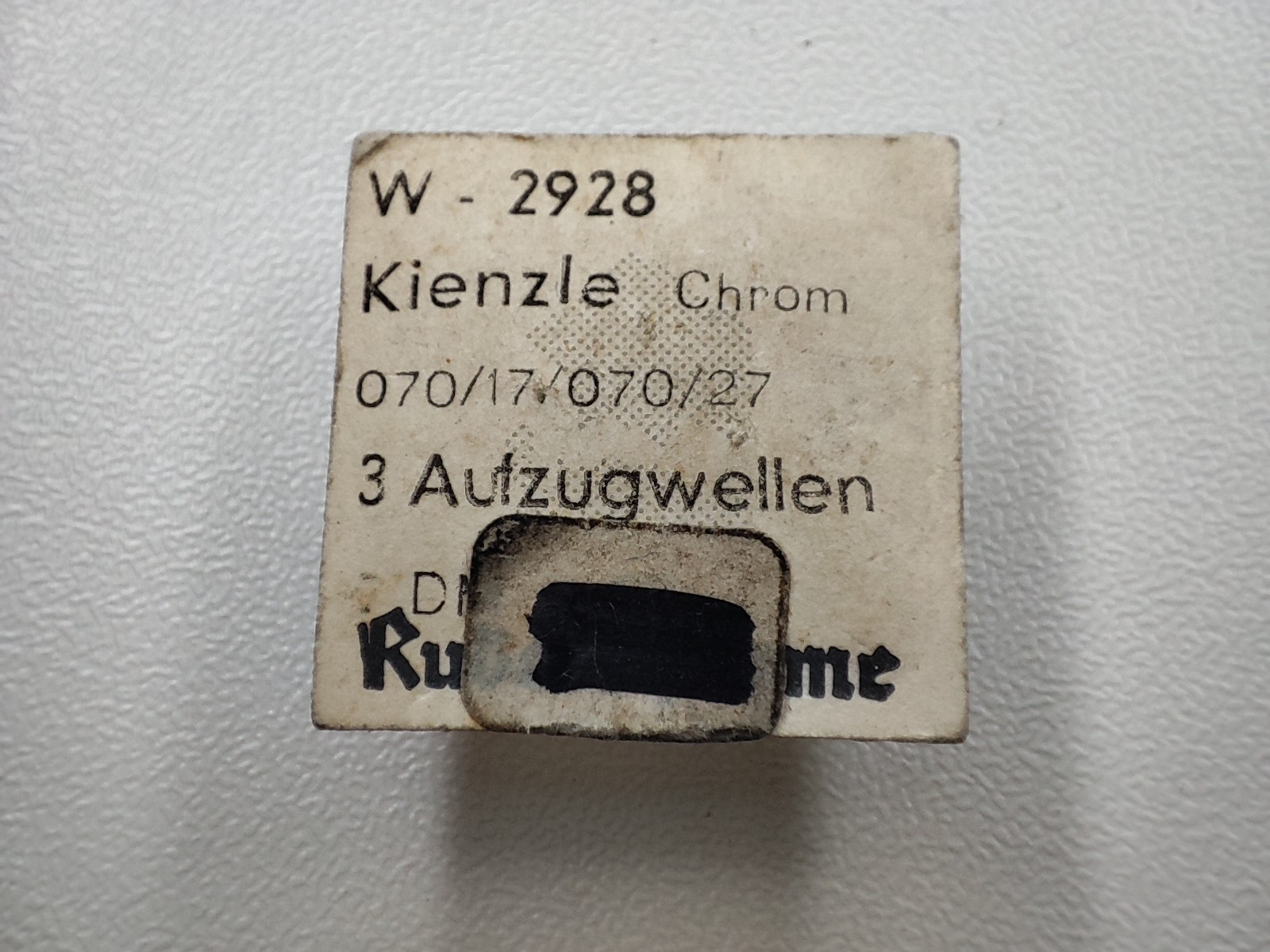 Tige with crown kienzle w 2928 070/17/070/27 Winding stem Tige de Remontoir lot