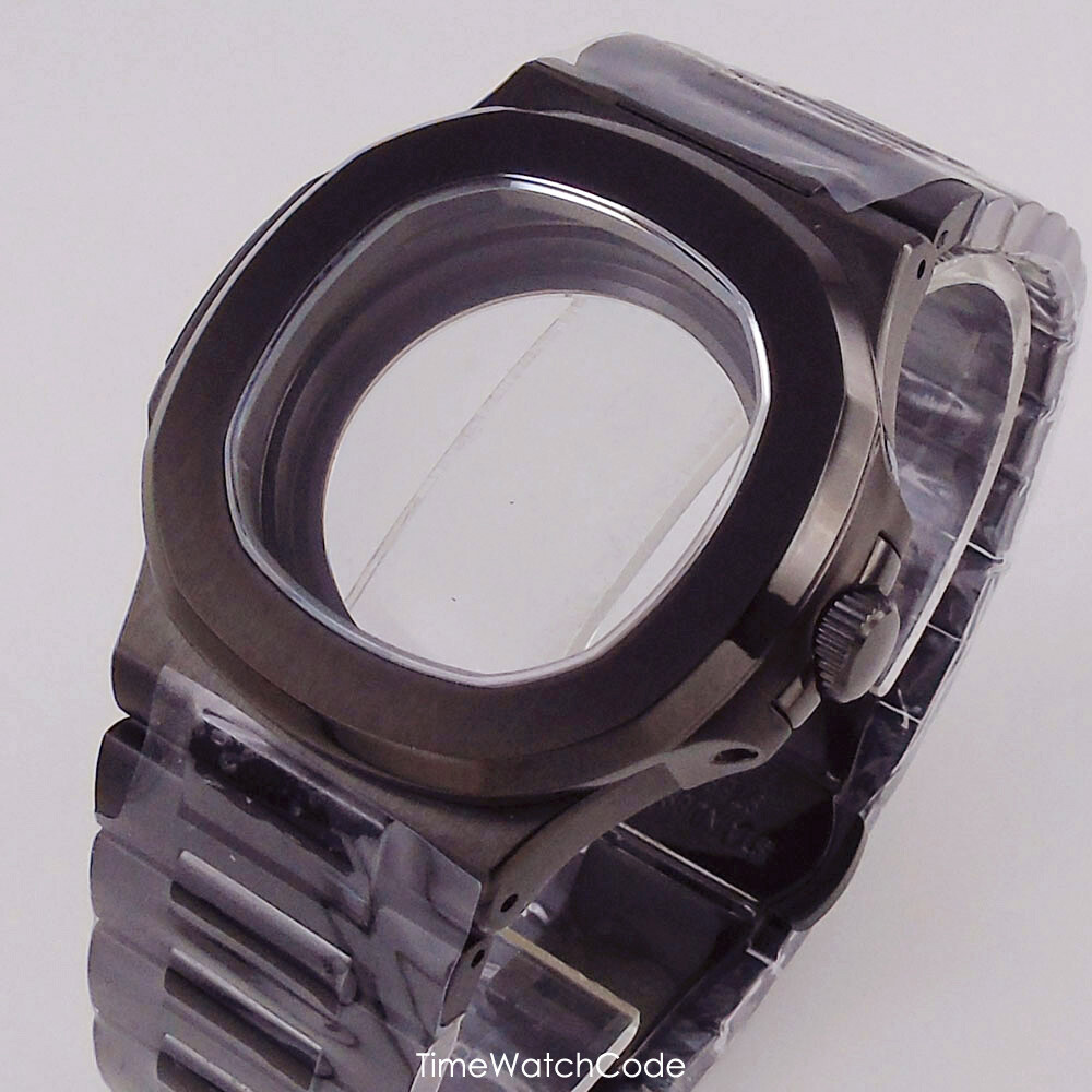 NH35A Watch Case Black PVD for NH36 NH70 10BAR Waterproof 40mm Sapphire Crystal