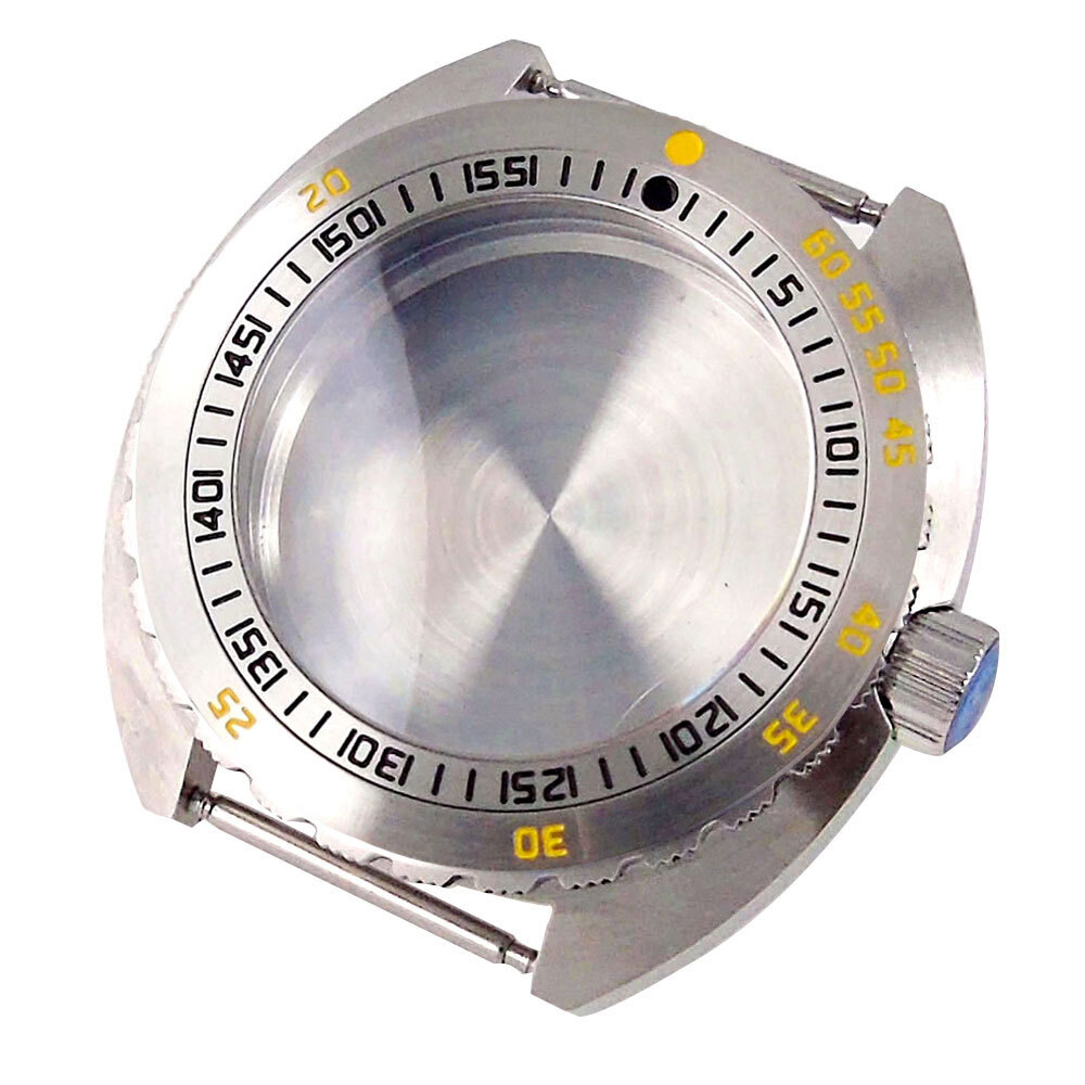 42mm Watch Case 120 clicks Bezel 200M Waterproof Sapphire Glass Fit NH35A NH36A
