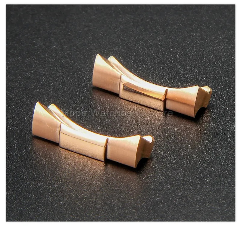 20mm 21mm Watchband End Links Curved For Yacht-Master Daytona Black Submariner
