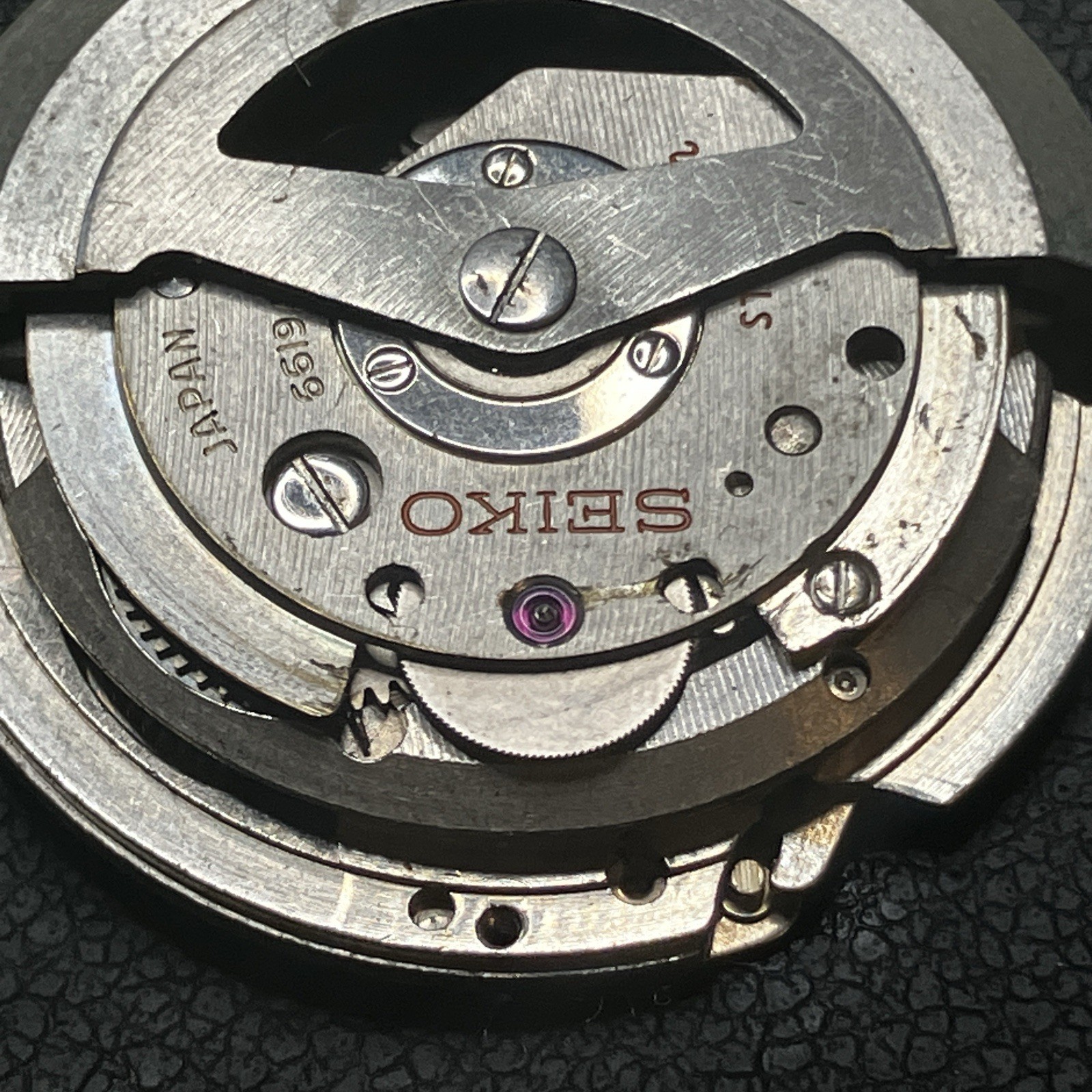 Seiko 6619A Sportsmatic 5 Incomplete Movement Parts Repair Donor Winds