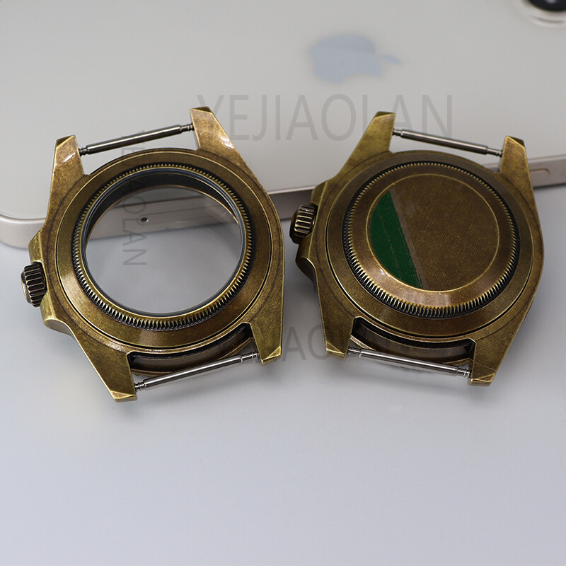 40mm Retro Bronze Modify SUB GMT Mod Watch Case nh35 For Seiko nh34 36 nh38 nh72