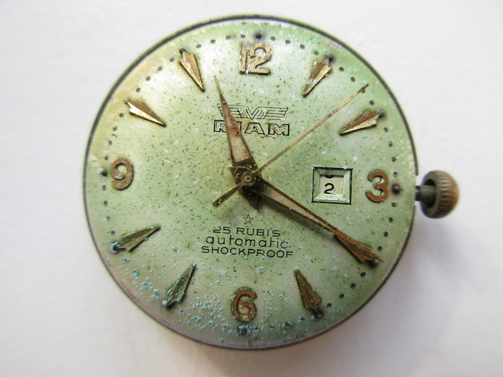 Otero cal. 48 vintage automatic 25 jewels watch movement – running
