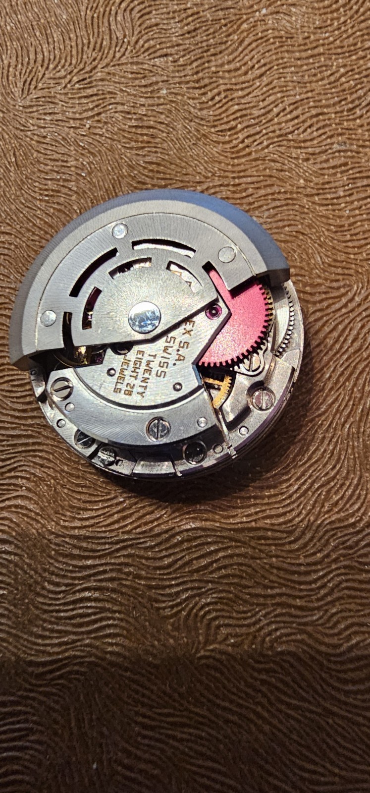 Rolex Caliber 2030 Complete Movement w/ Champagne Diamond Dial, Hands & Crown