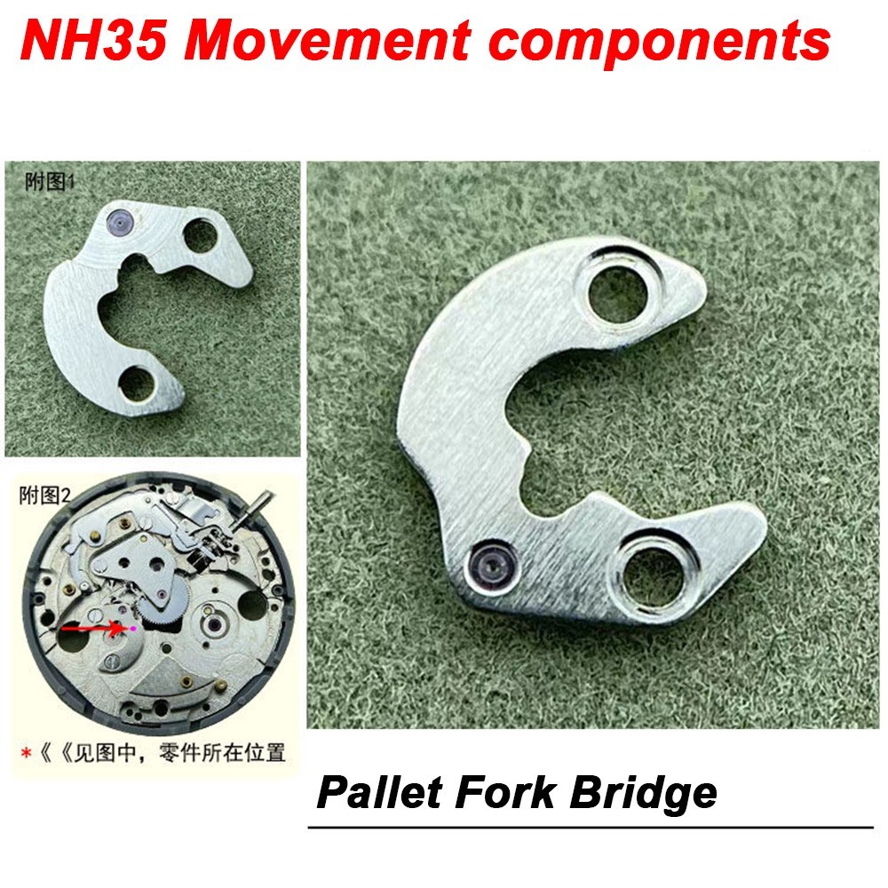 NH35/36 movement parts-Balance Cock-Center Wheel -Balance Wheel-Mainspring
