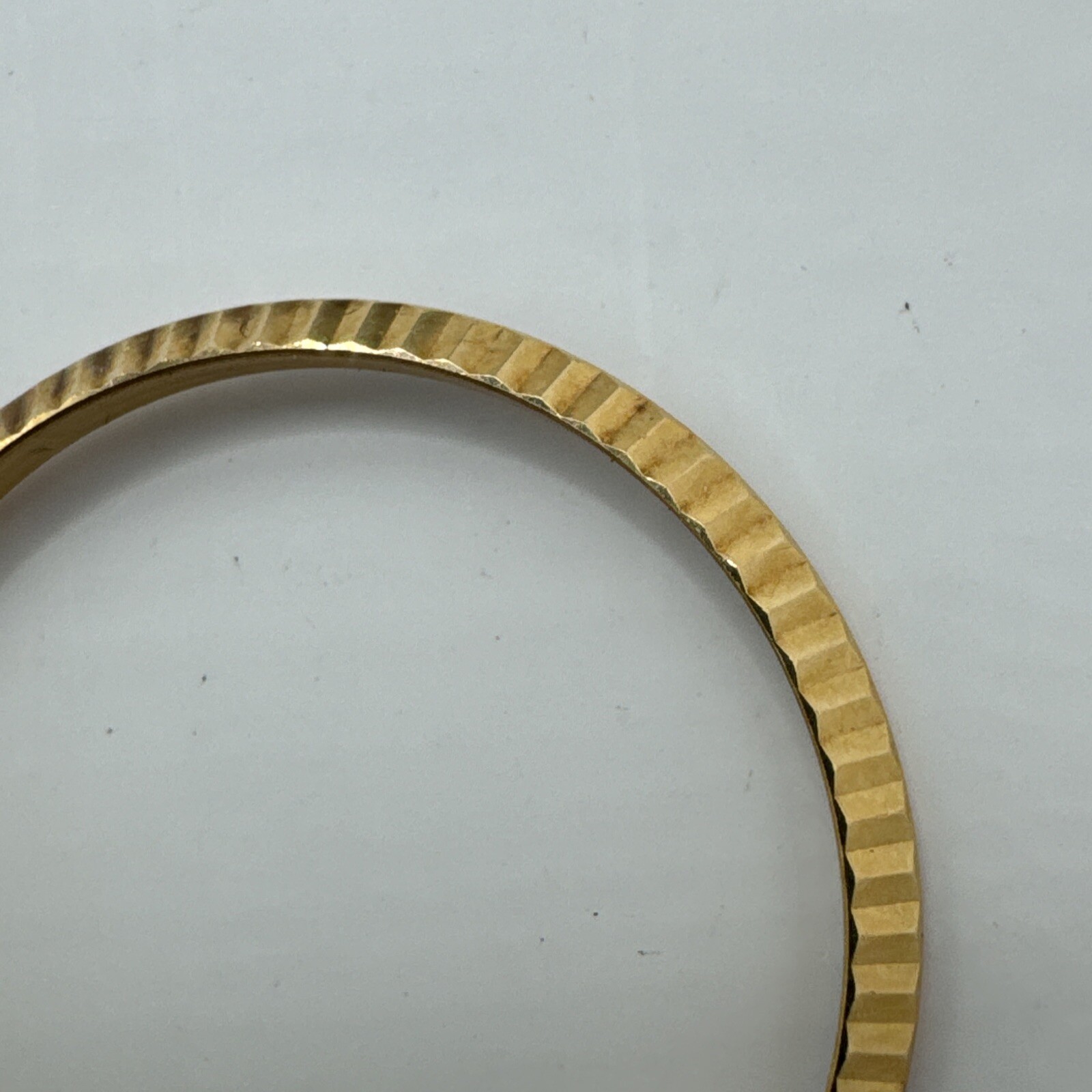 Genuine Rolex 18k Fluted Bezel 36mm 16233 For Sapphire Crystal Model plolished.