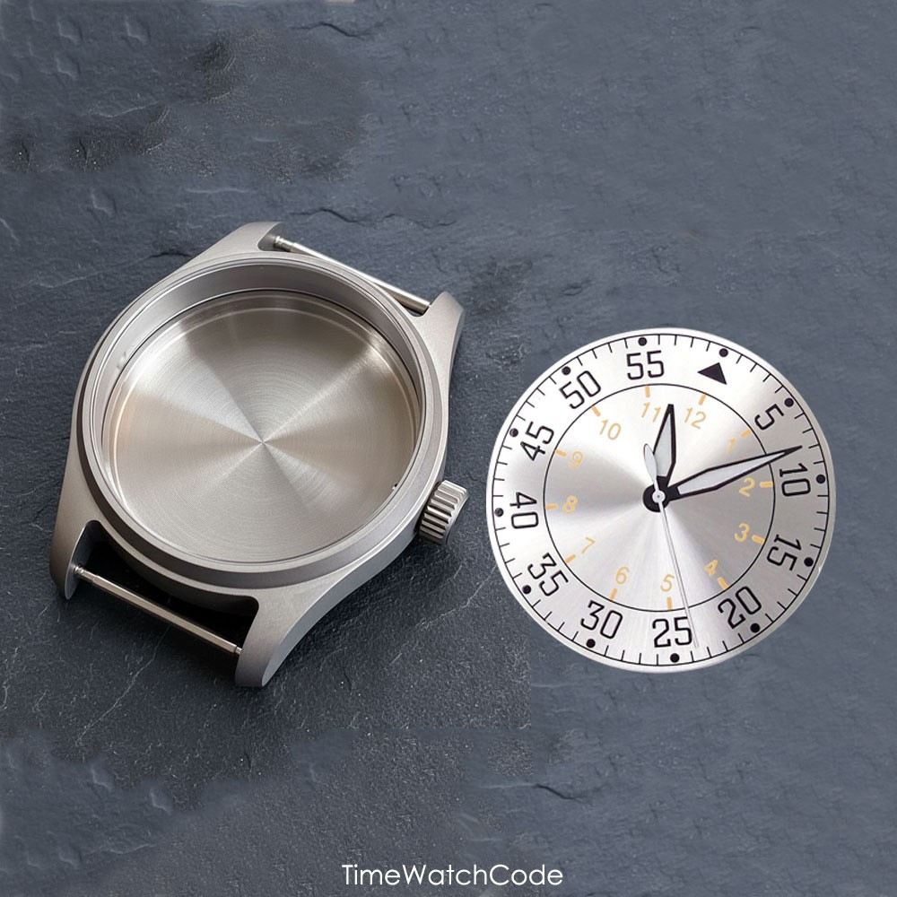 Titanium NH35 Pilot Watch Case 39mm for NH36/38 PT5000 ETA2824 SW200 Miyota8215