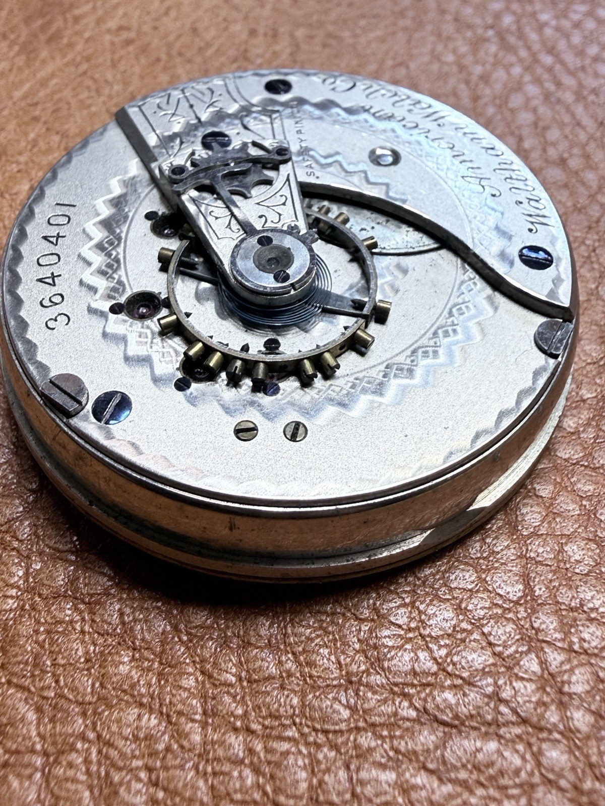 Vintage American Waltham Watch Co. P.S. Bartlett Watch Movement Good Balance
