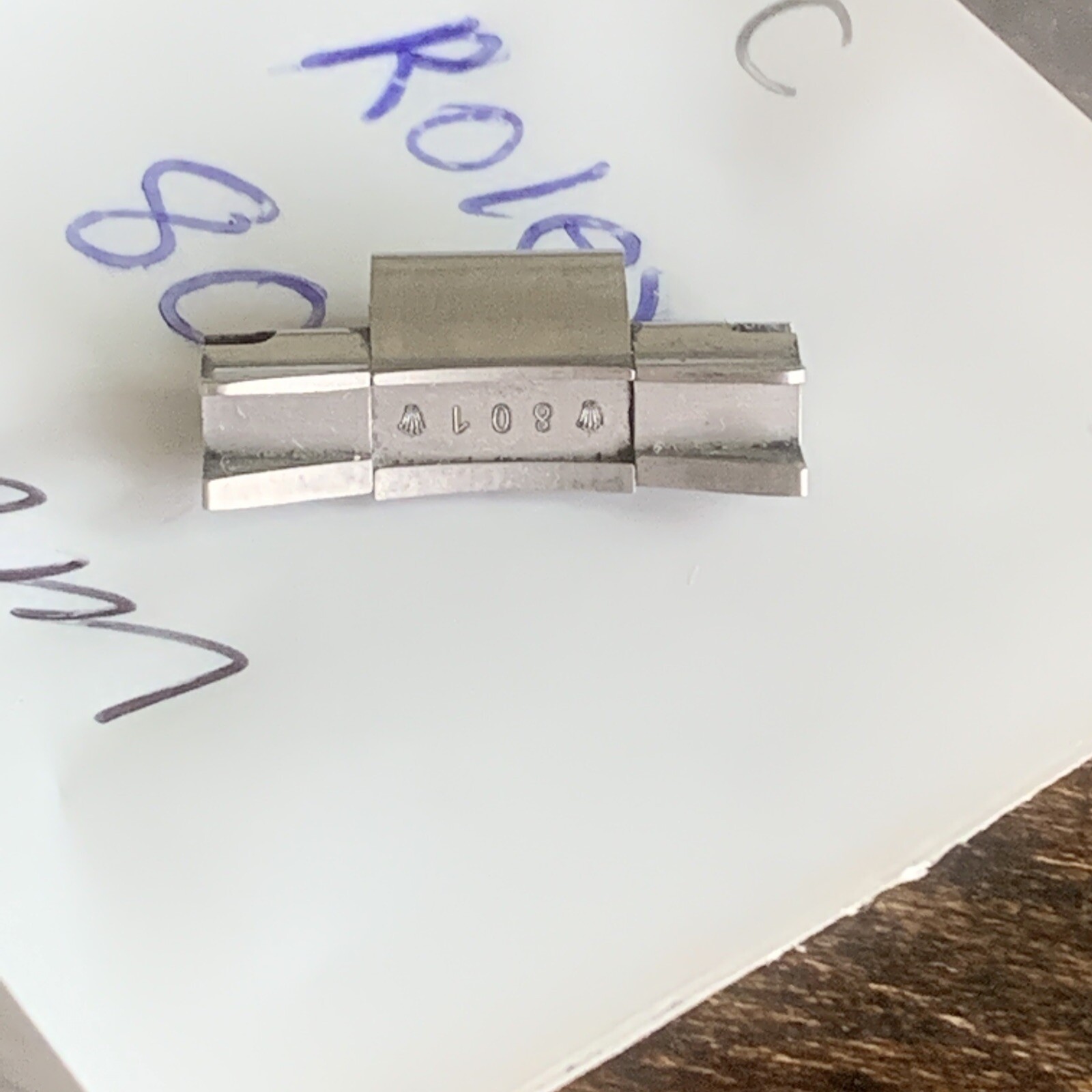 Rolex Bracelet Submariner 16610 END PIECE LINK 801 20 mm Stainless Steel Swiss