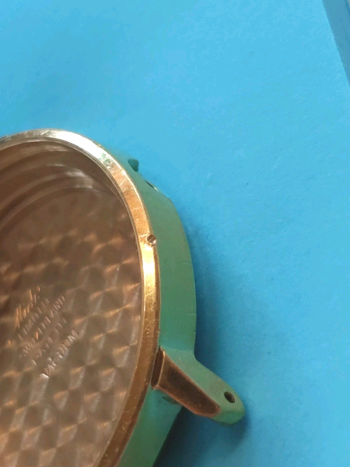 Mido Limited 0.0015 Gold Electroplated Watch Case. Model 7007. Serial #3328707.