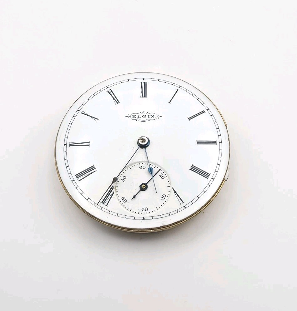 1892 Elgin Model 2 Grade 118 11J 6s Pocket Watch Movement For Parts Or Repair