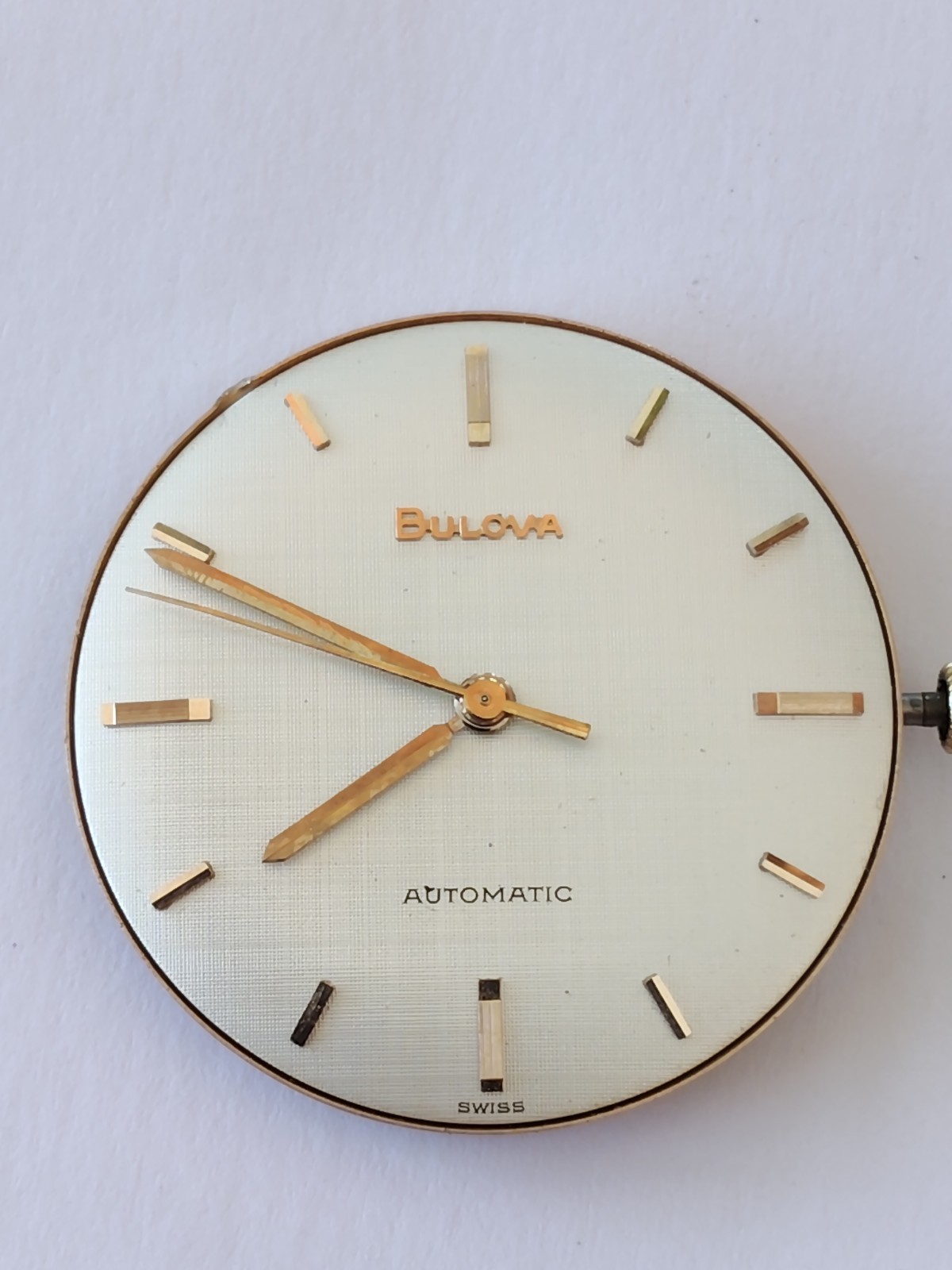Vintage Bulova 11 ALAC automatic movement, Textured Dial (R-2727)