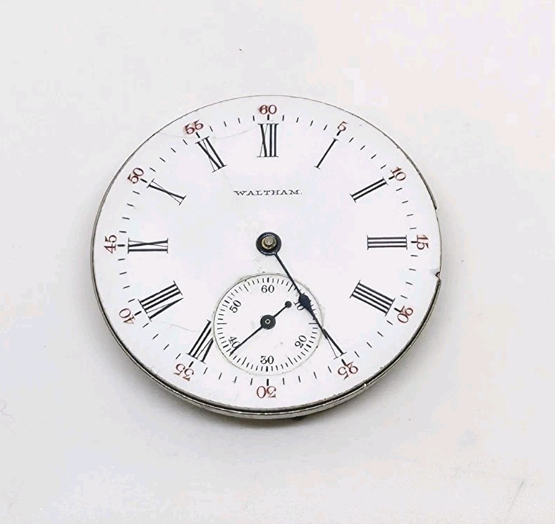 1901 Waltham Model 1890 Grade Seaside 15J 6s Pocket Watch Movement For Repair