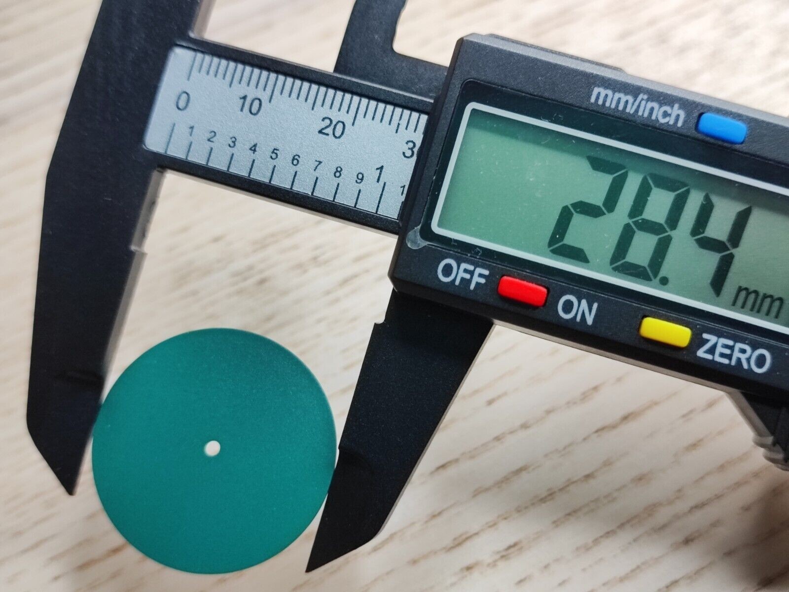 Watch Dial green 28.5mm Round 762 – x3 dials per buy