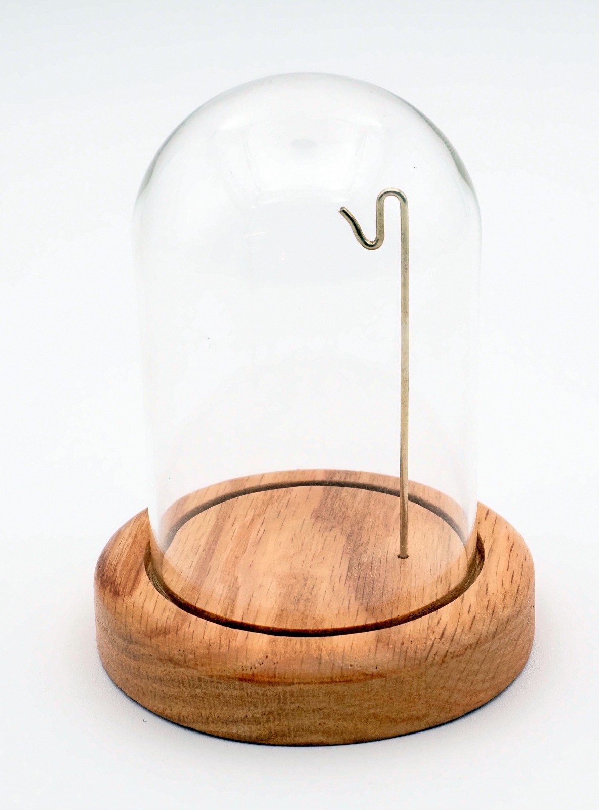 Pocket Watch Glass Display Dome 3″ x 4″ With Solid Oak Wood Base Pocket Watch