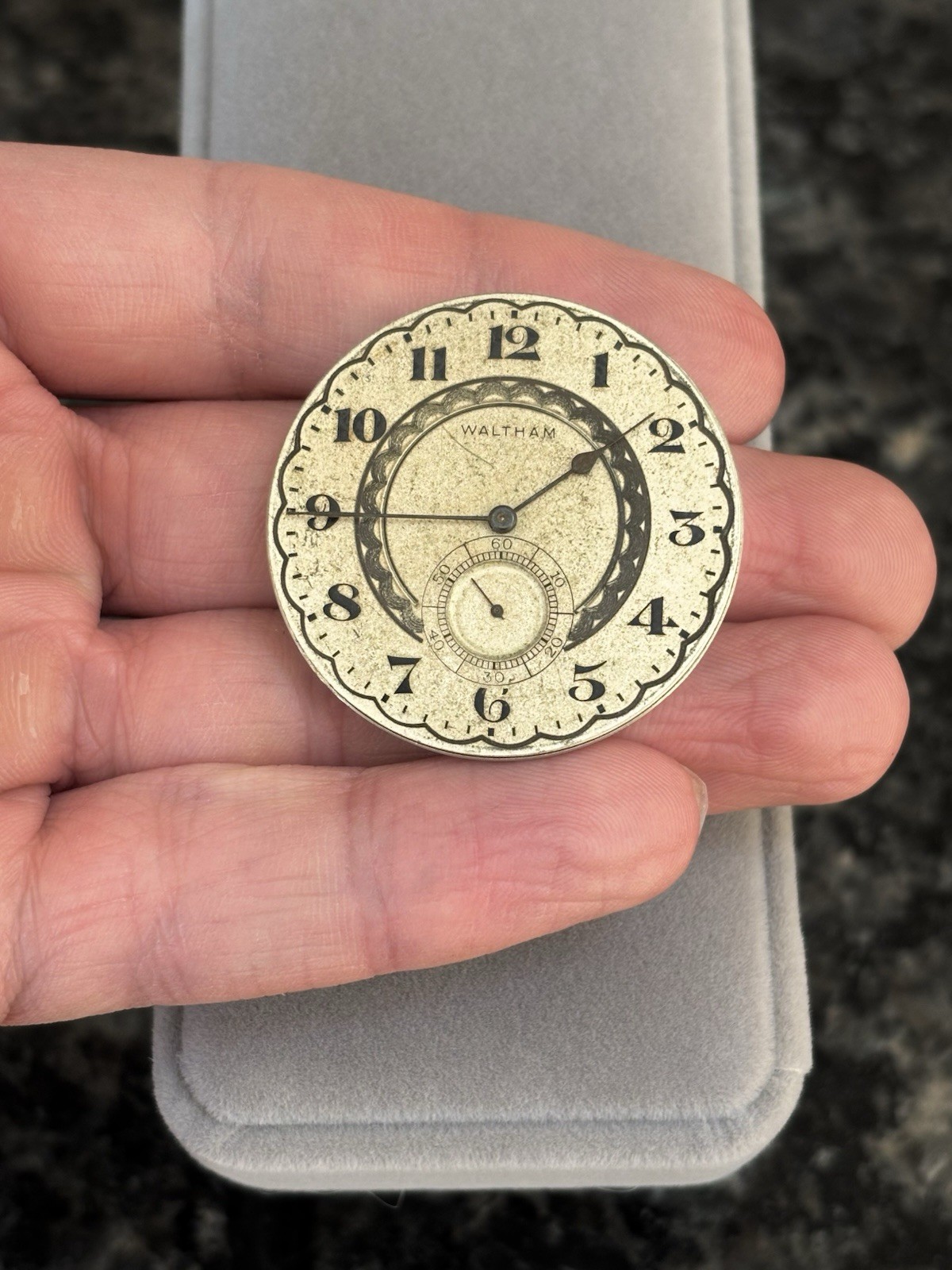 Antique Waltham Grade 310 3/0s Pocket Watch Dial & Movement 7J – For Parts