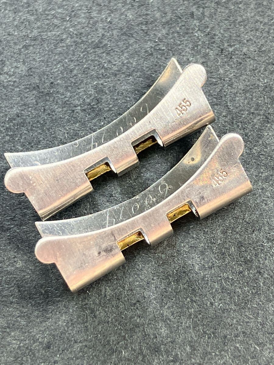 Genuine Rolex End Links Flash Fit FF 455 Jubilee YG SS 20mm Datejust 16013 16233
