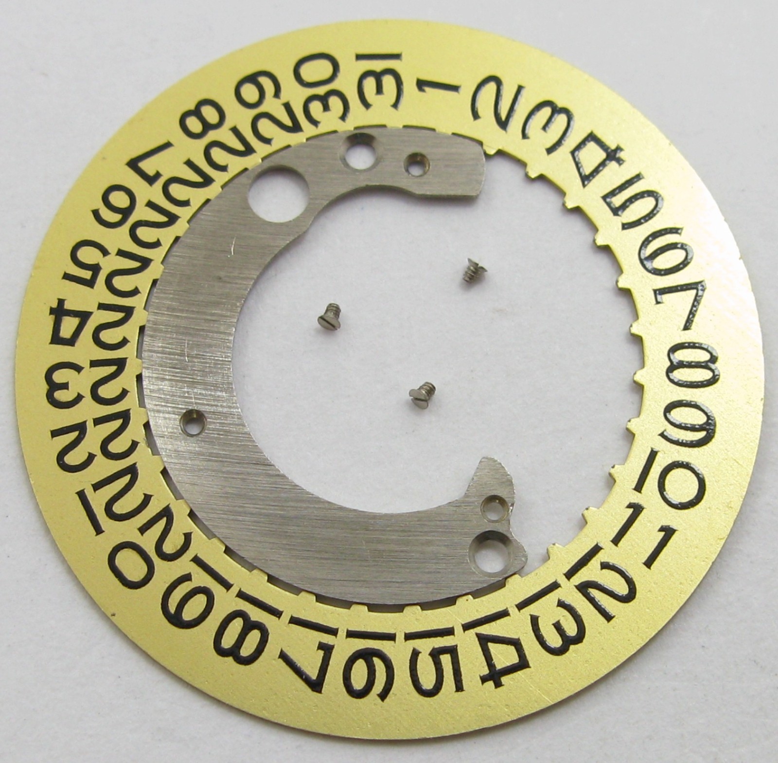 Mido 1117PC / 1117 PC 17 j. Watch part calendar 3H disc 28 mm with its guard …