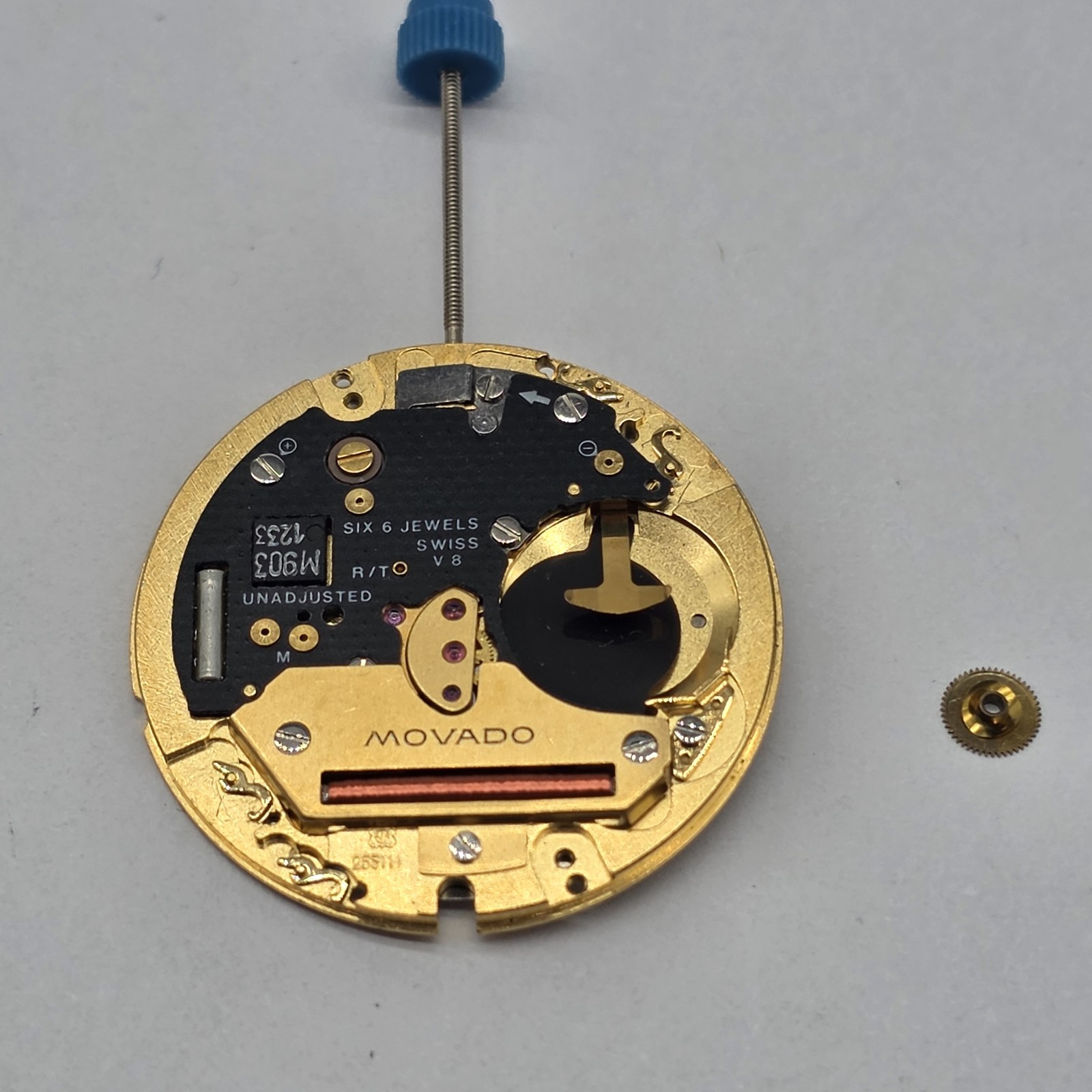 Movado ETA 255.111 Watch Movement Swiss 6 Jewels Untested Parts Or Repair #2