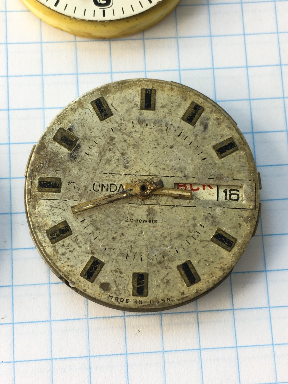 Lot of 10 Vintage men’s wristwatch movements Vostok, Slava, etc. USSR for parts
