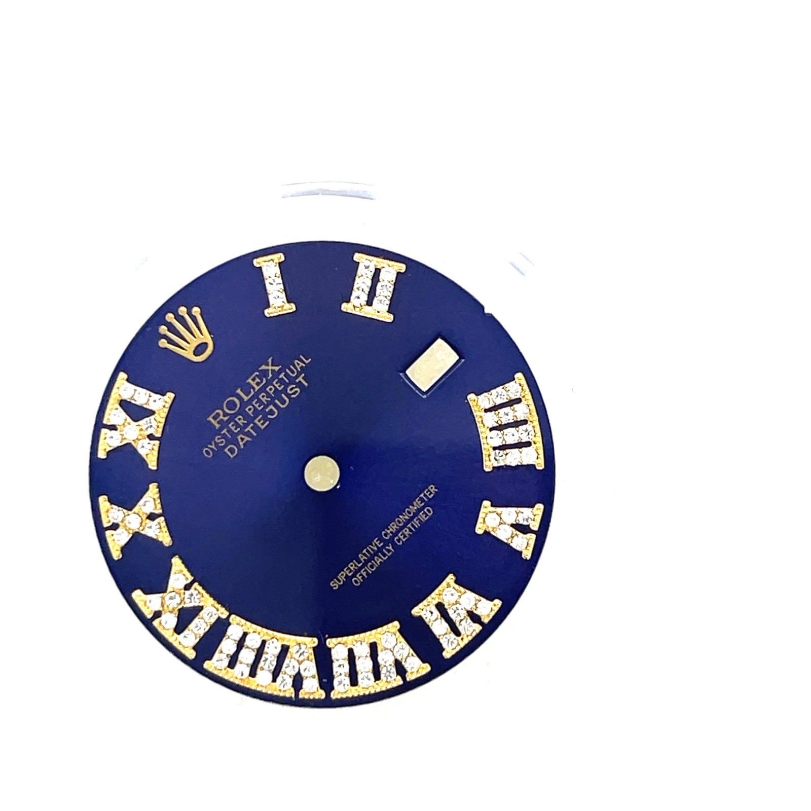 Rolex 36mm Custom Roman Blue Natural Diamond Dial for Datejust 36mm
