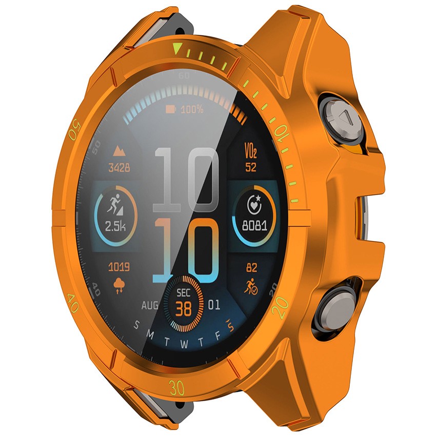 Watch Case Cover Tempered Screen Protector For Garmin Fenix 8 Solar Smart Watch