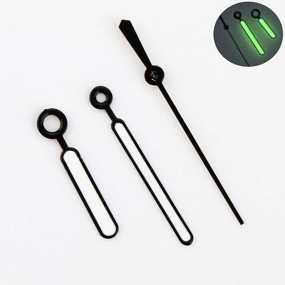 Aiguille NH35 Hands Set Rose Gold Silver Watch Hands Green Luminous for NH34 NH3