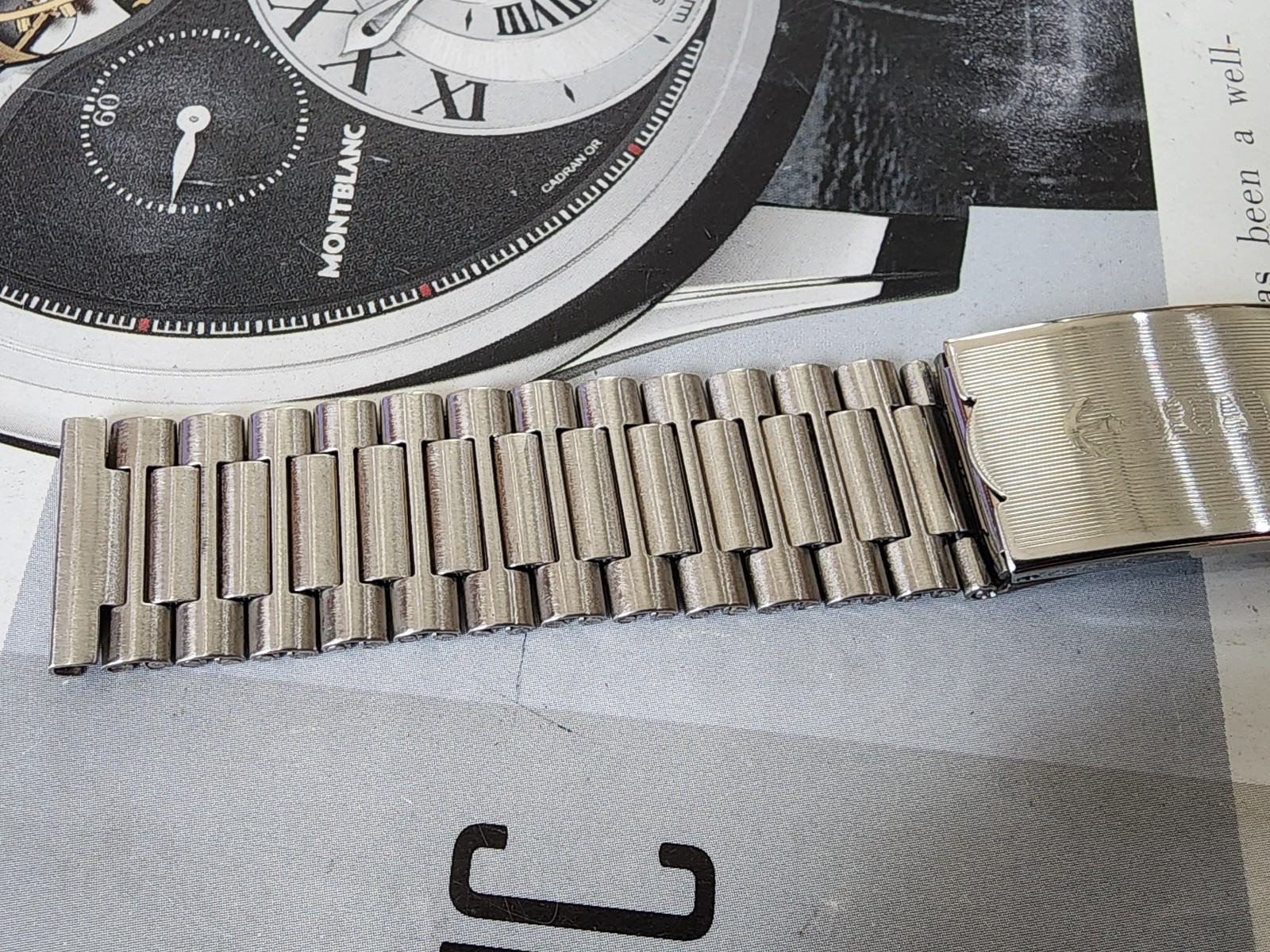 Rare ORIGINAL RADO NSA BRACELET 18MM end piece Silver color for diastar balboa.